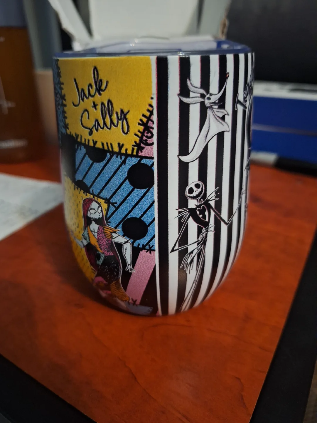 NEW Nightmare Before Christmas Jack & Sally Tumbler ♥️ image indicator(2)