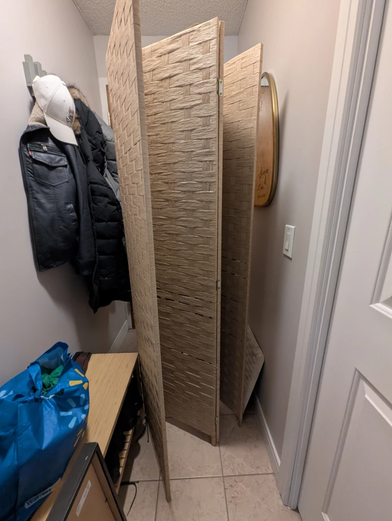 Woven Room Divider Screen