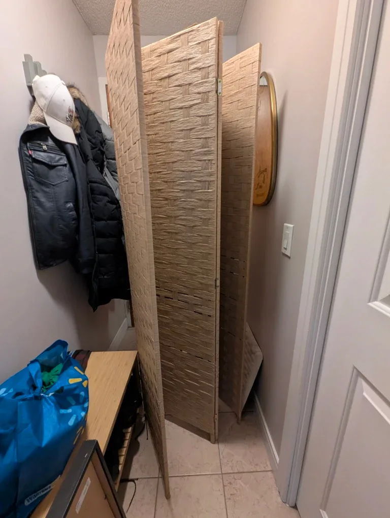 Woven Room Divider Screen