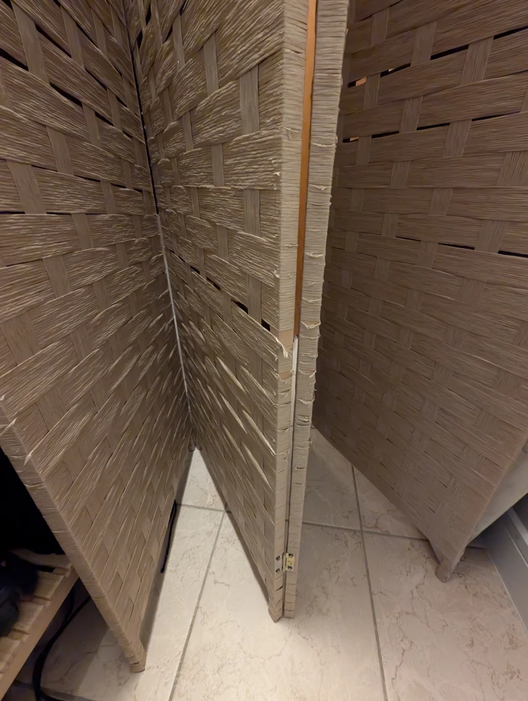 Woven Room Divider Screen - photo 4