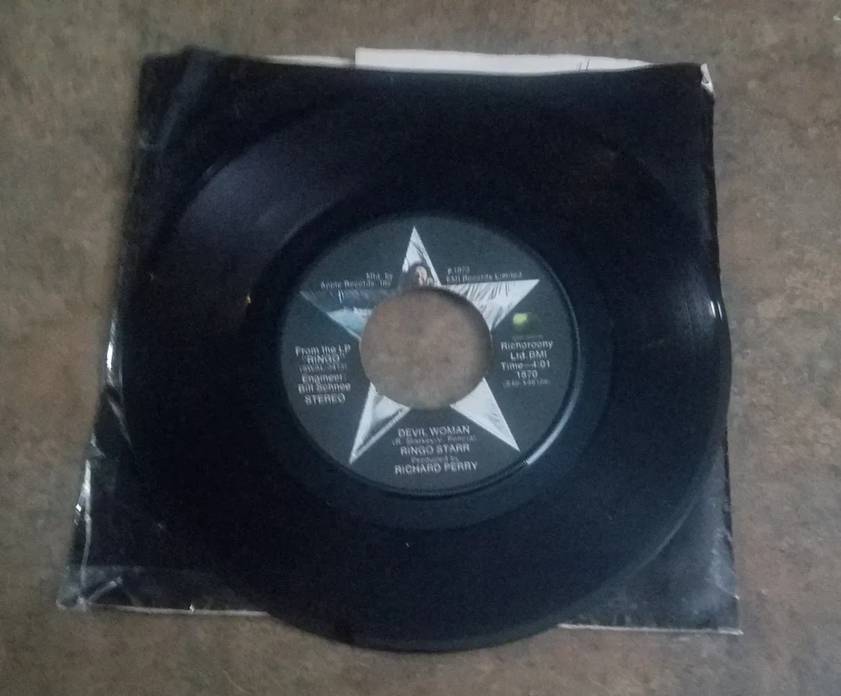 Ringo Starr You're Sixteen/Devil Woman Apple Records 1973 image indicator(2)