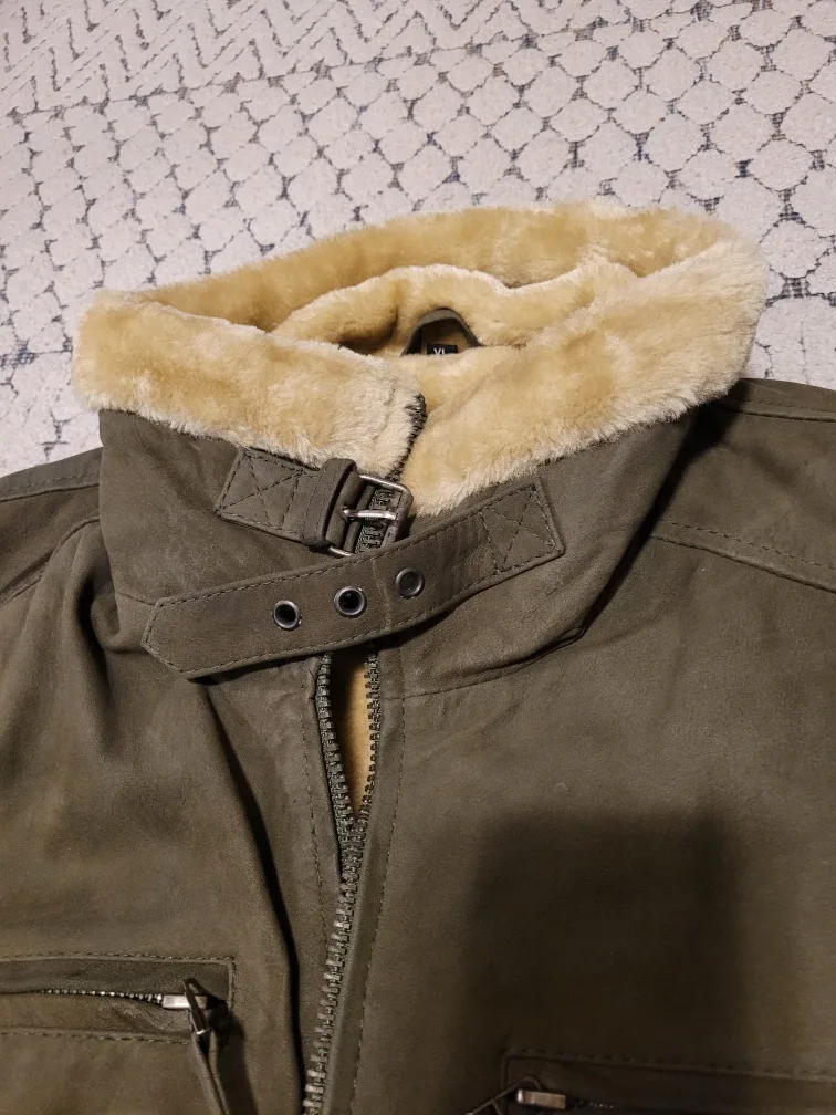 Green Snuff Leather Jacket image indicator(5)