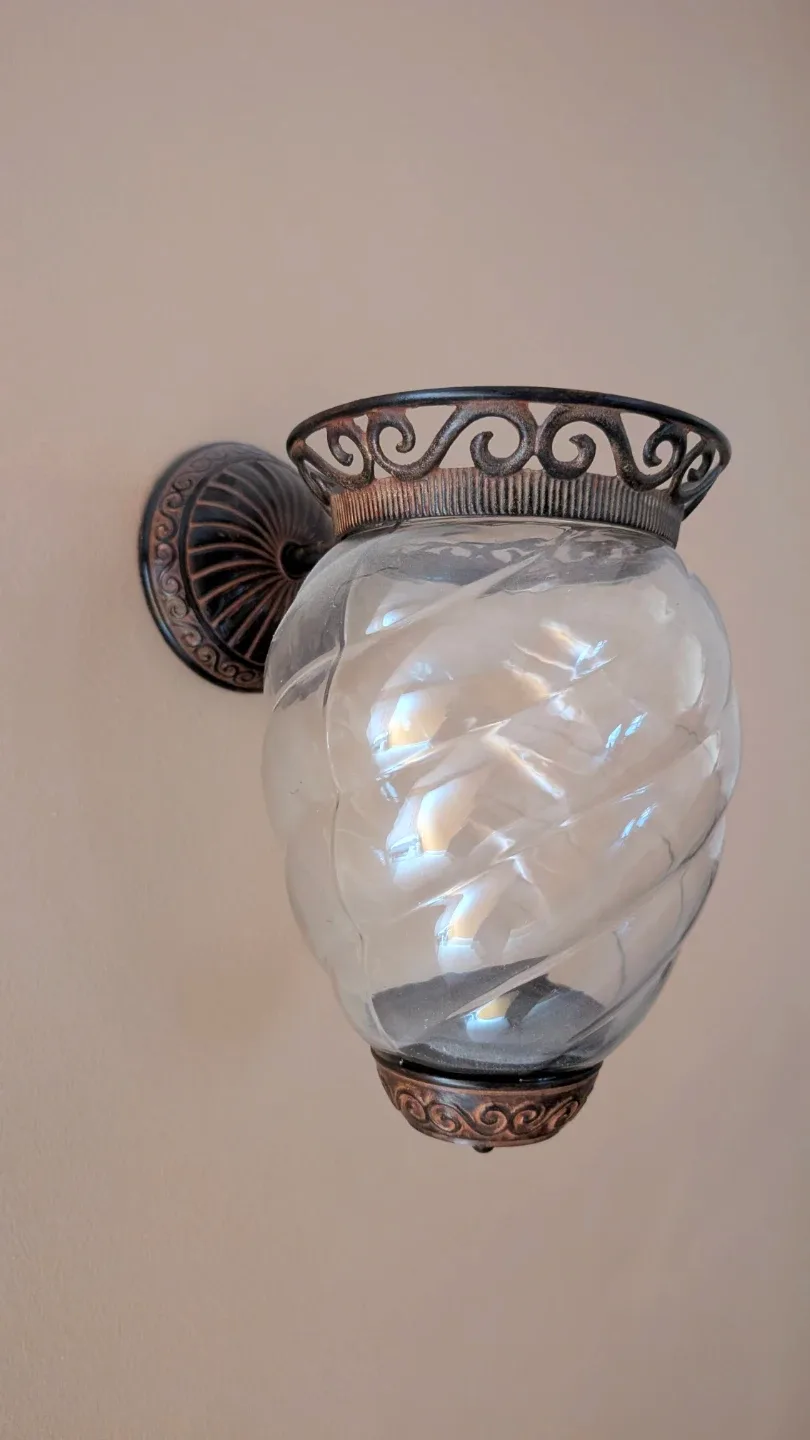 Glass Globe Wall Sconce