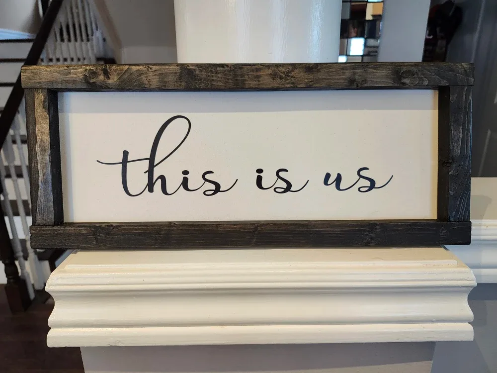 Handmade - "This is us" Framed Sign