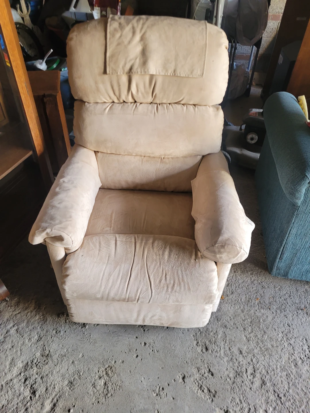 Beige Recliner Armchair
