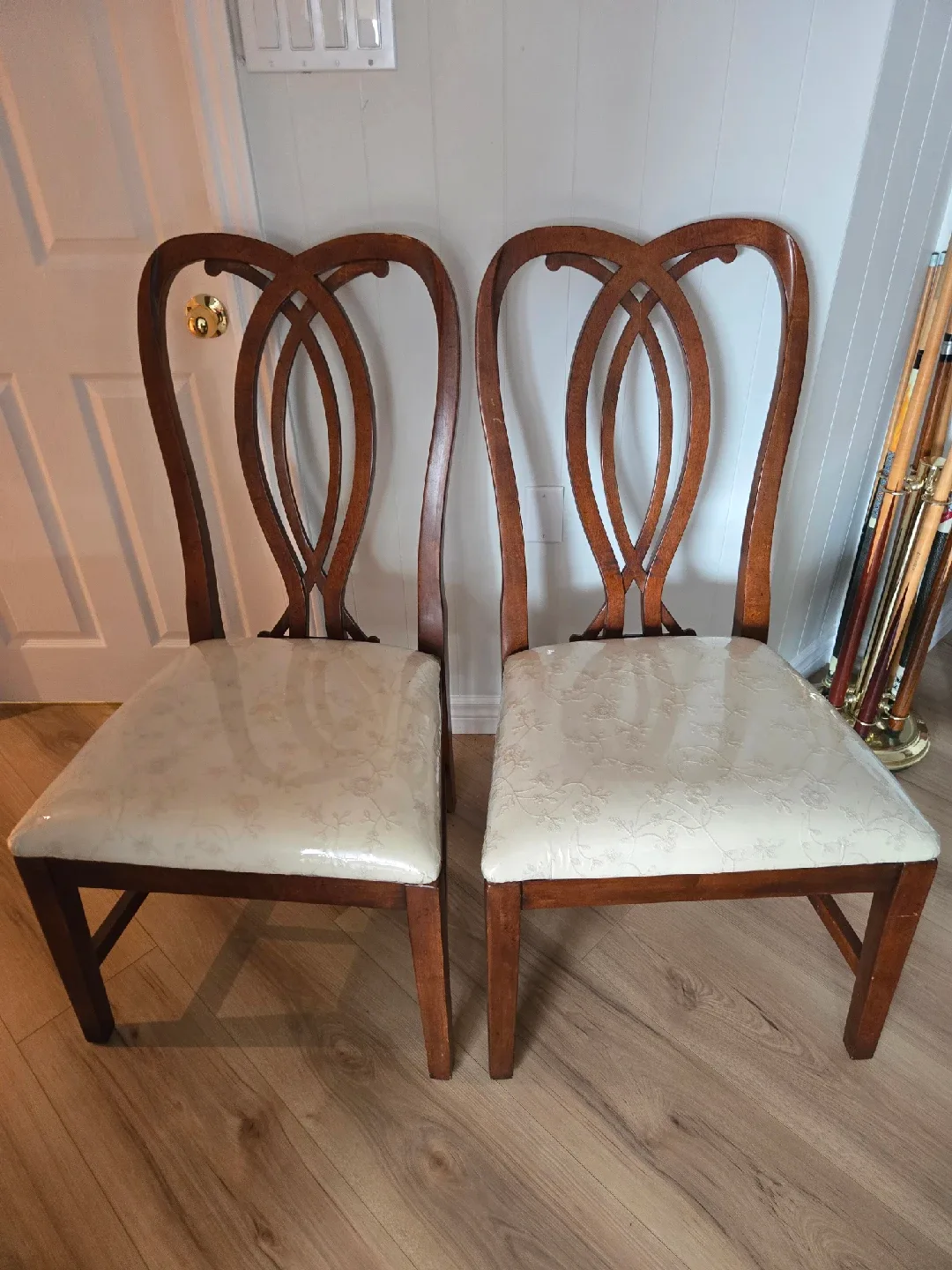 Set of 2 Wooden Dining Chairs