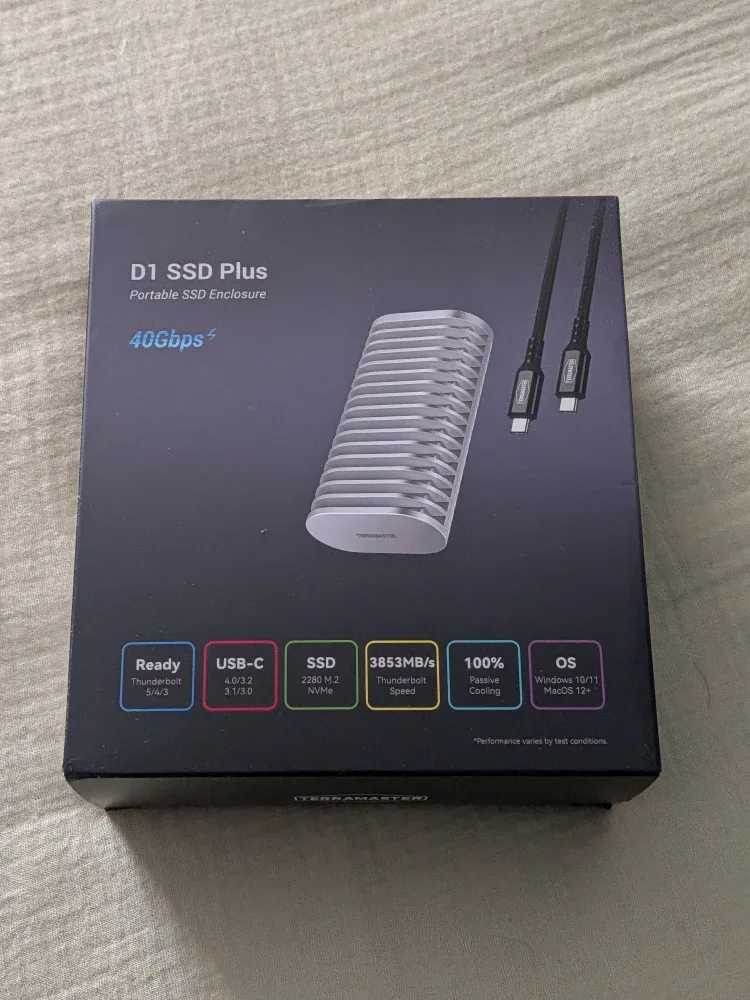 TerraMaster D1 SSD Plus Portable SSD Enclosure