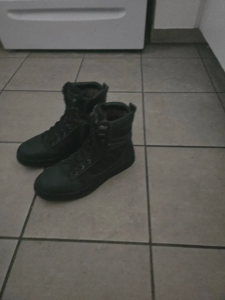 Godik mens winter leather boots size 9 image indicator(2)