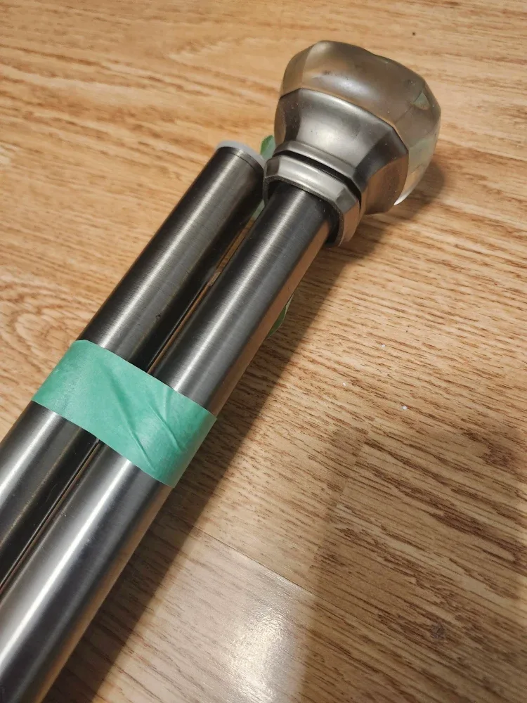 Brushed Nickel HD Double Curtain Rod image indicator(2)