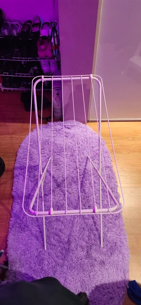 White Folding Clothes Drying Rack image indicator(3)