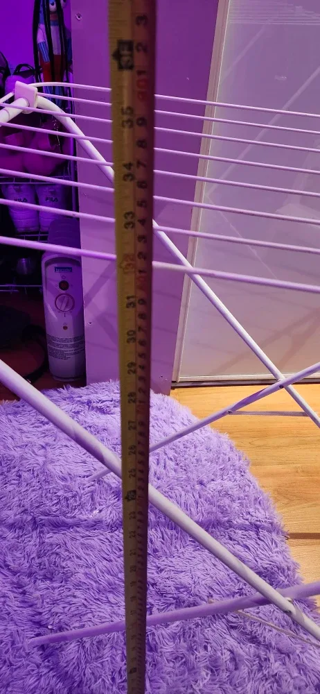 White Folding Clothes Drying Rack image indicator(7)