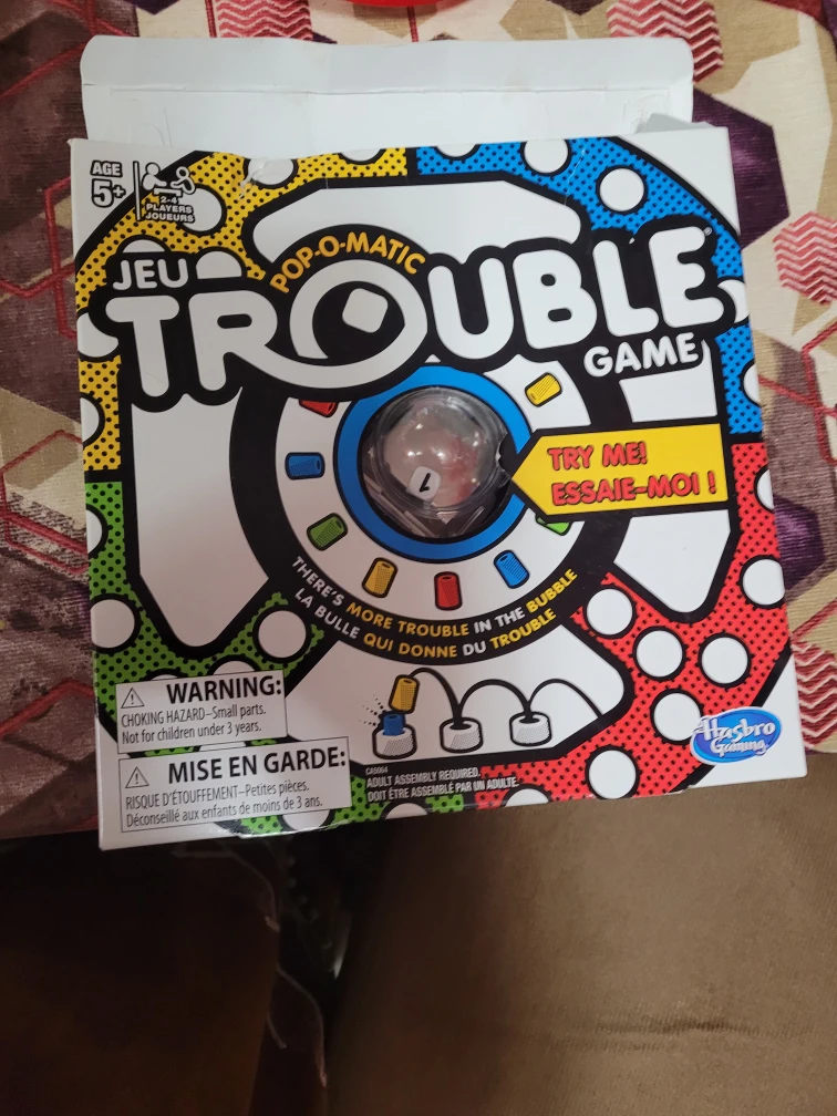 Trouble Pop-O-Matic Board Game