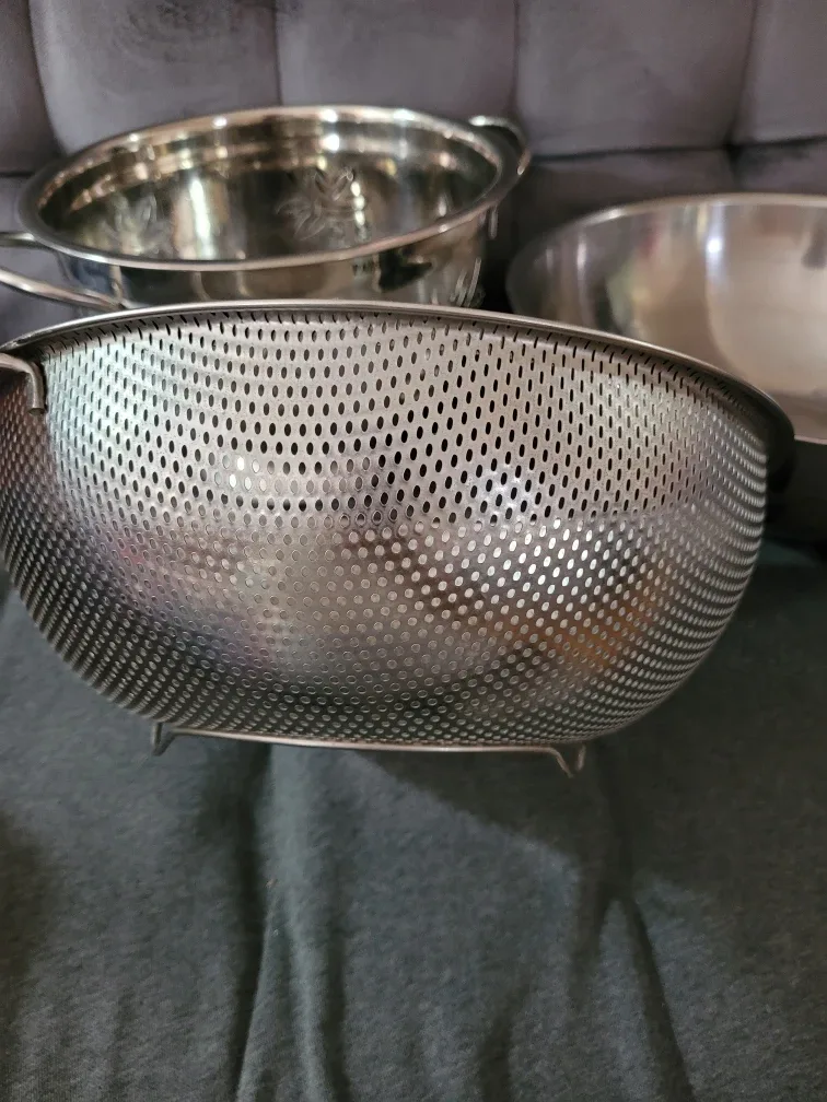 Stainless Steel Colander & Mixing Bowl Set image indicator(9)