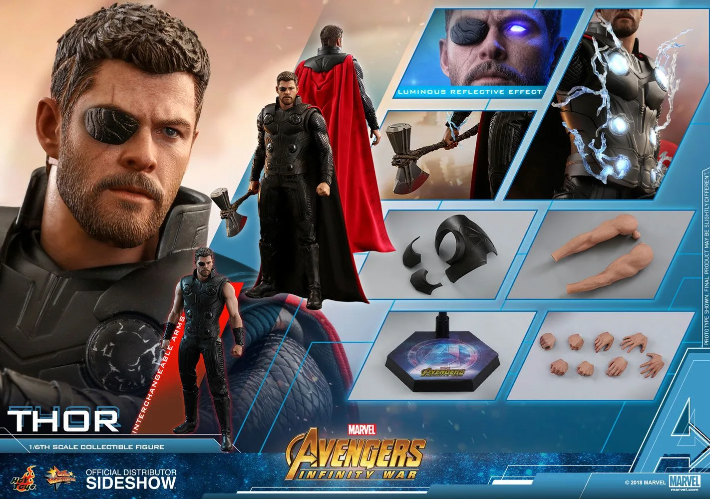 Hot Toys Thor 1/6 Scale Collectible Figure