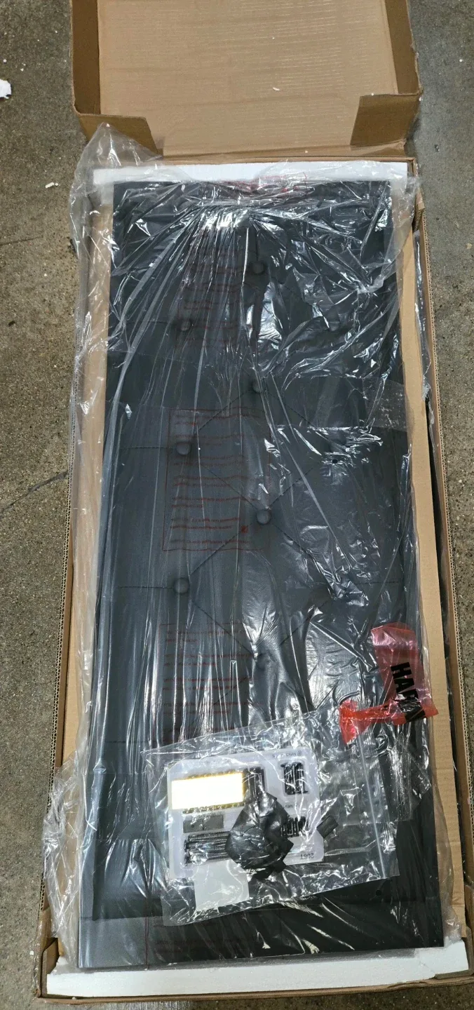 Feonase Twin Black Metal Bed Frame (New) image indicator(4)