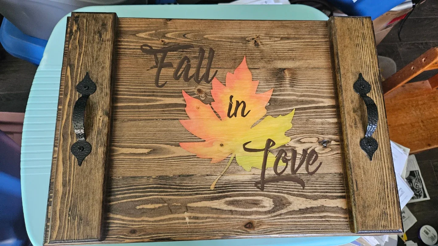 Wooden Tray Fall and Christmas designs