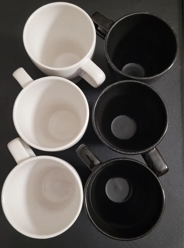 IKEA FÄRGKLAR Mugs - Black & White Set of 6 image indicator(2)