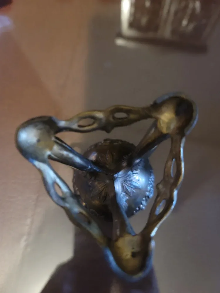 Antique French Incense Burner Censer Rare Bronze Art Nouveau image indicator(3)