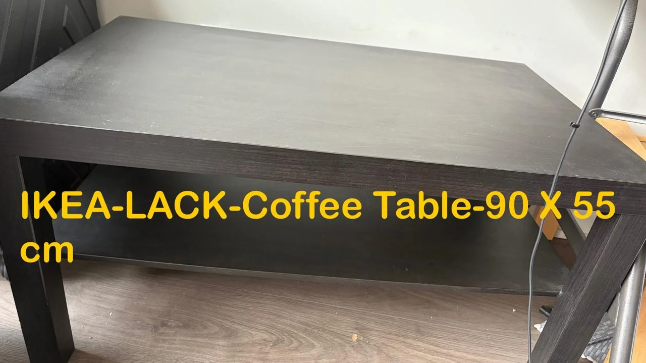 Office Table 120x60cm, IKEA Lack Side & Coffee Table - photo 2