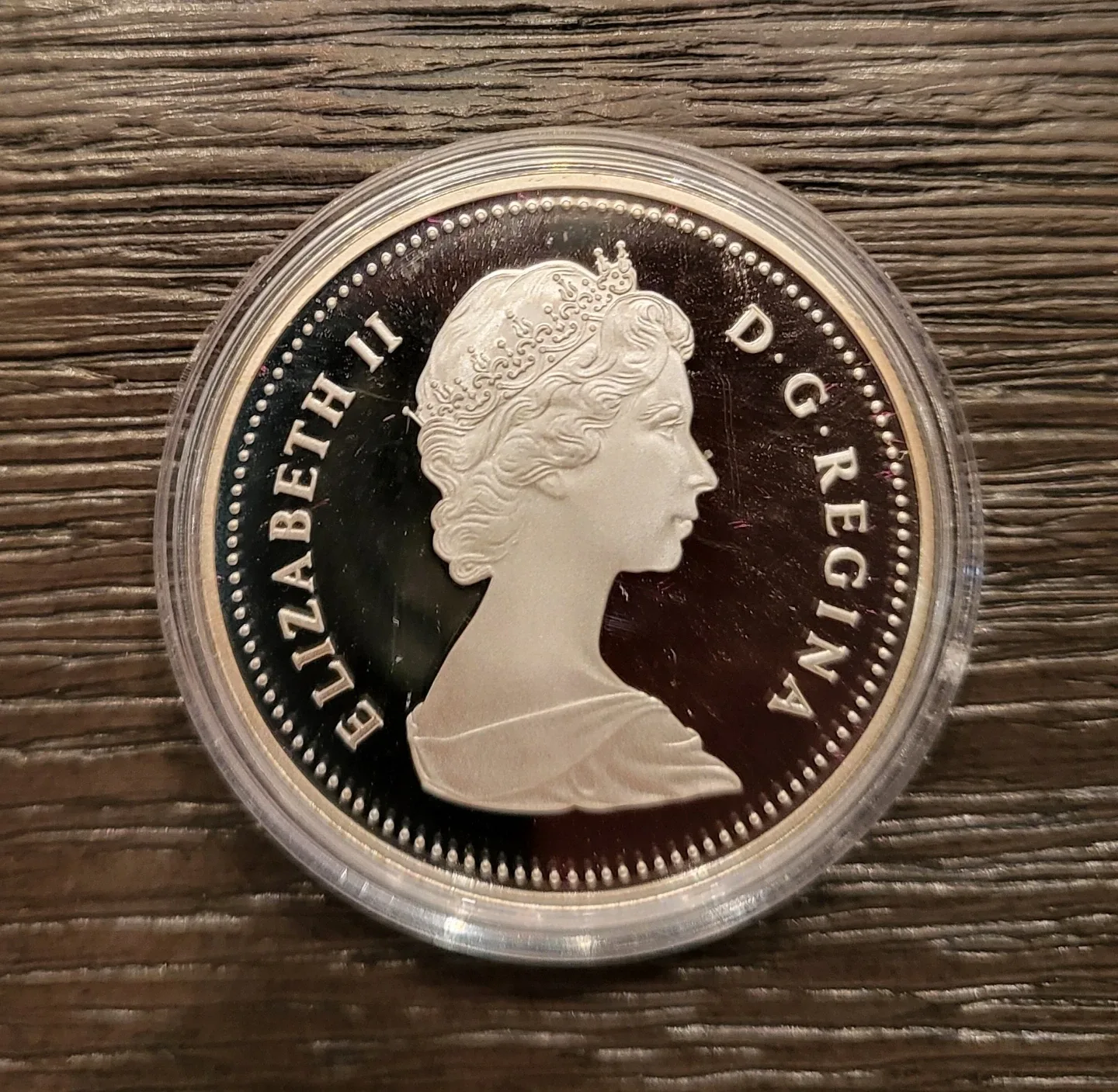 1984 Royal Canadian Mint Toronto Silver Dollar v image indicator(2)