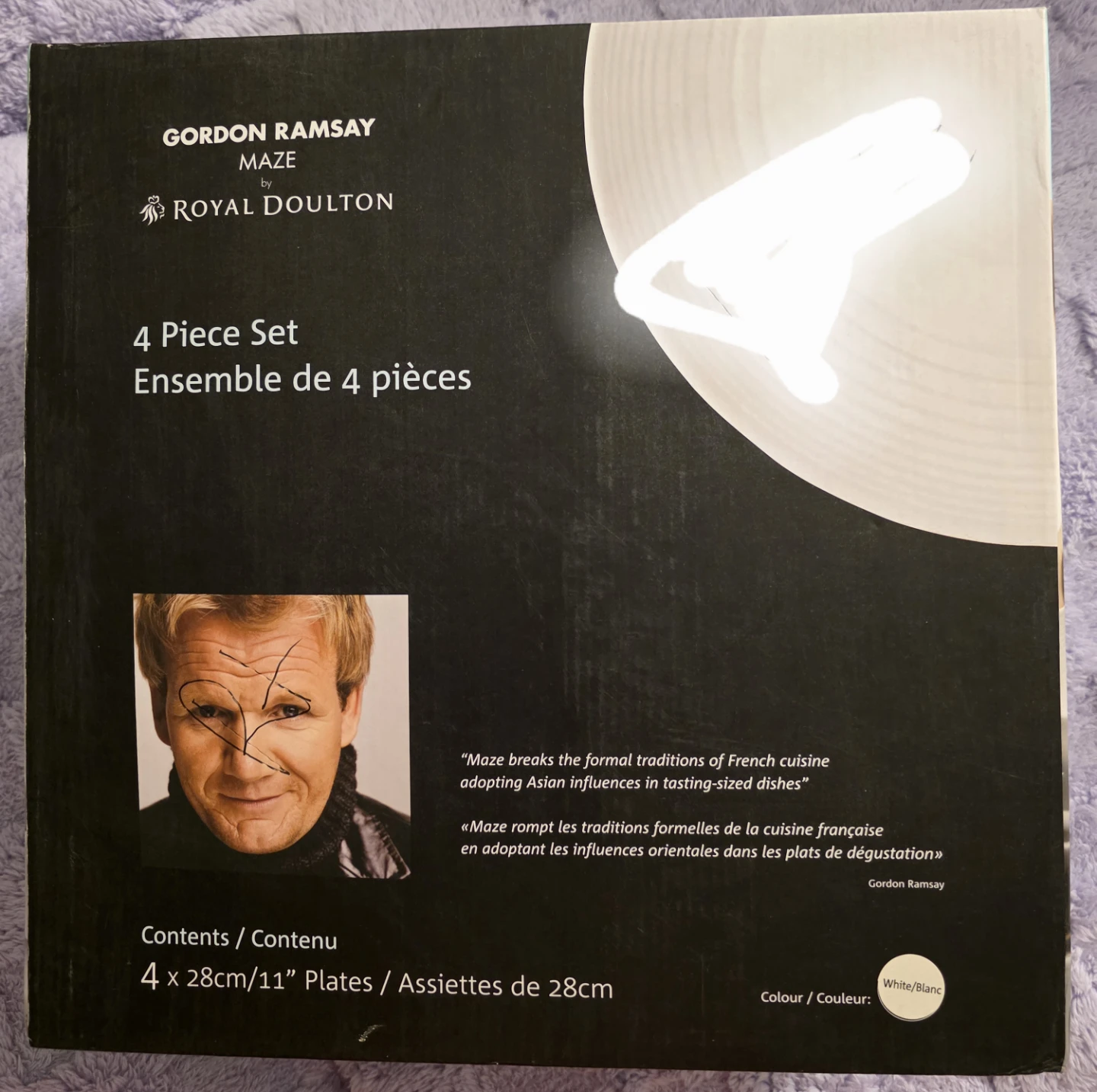 Gordon Ramsay Maze by Royal Doulton 4 Piece Plate Set