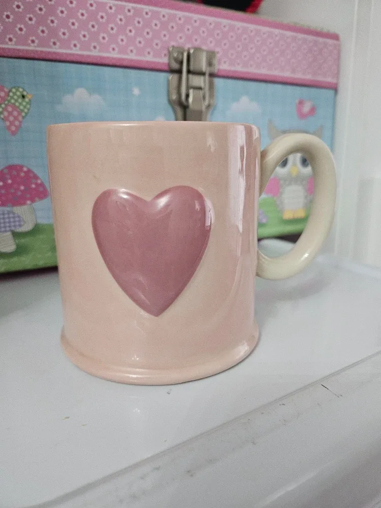 Pink Heart Mug
