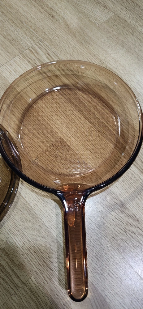 Vintage Visions Corning France Amber Glass Pan with Lid. 11.5" - photo 5