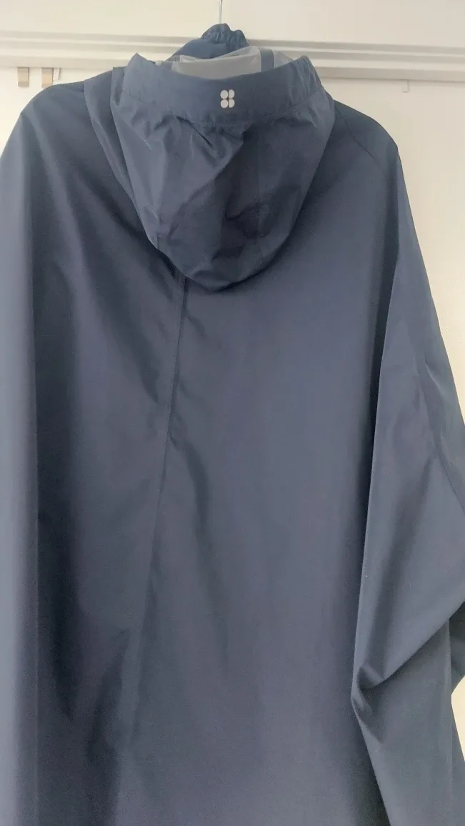 Sweaty Betty Navy Blue Waterproof Poncho - XL image indicator(7)