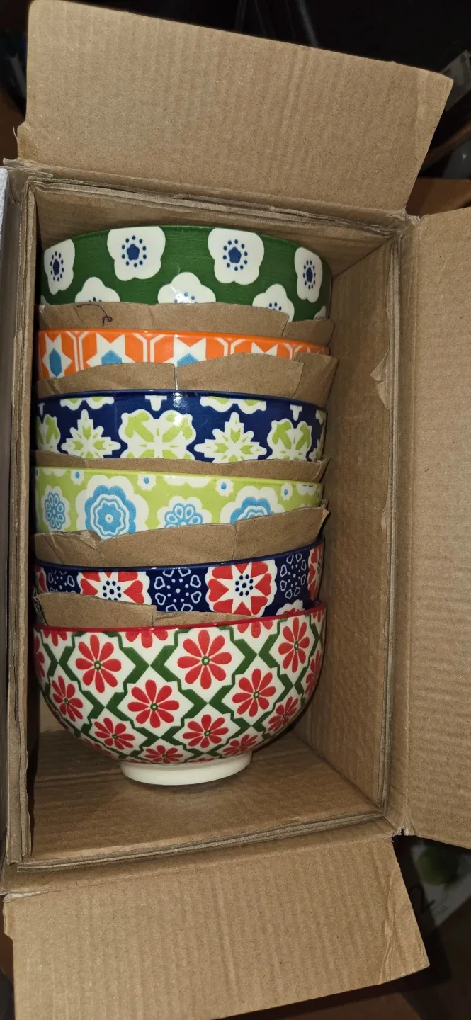 Signature 6-Piece Stoneware Bowls - New in Box! image indicator(2)