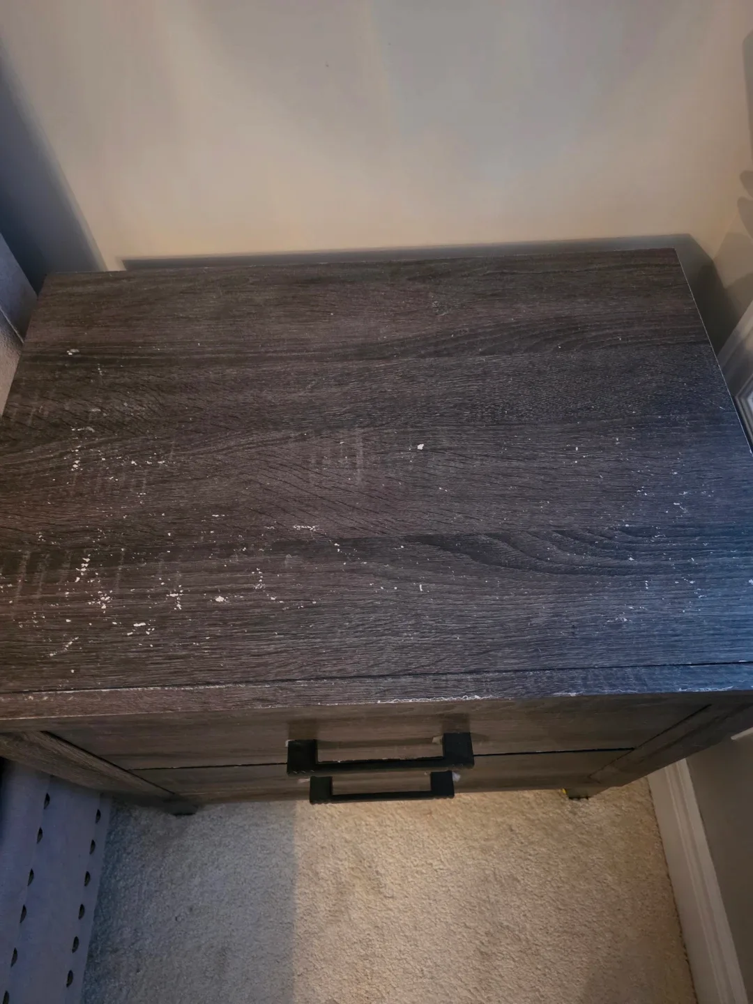 Wood Nightstand with Drawers - Dark Brown image indicator(3)