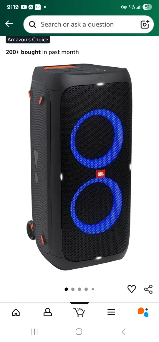 JBL PartyBox 310 & 110 Speakers
