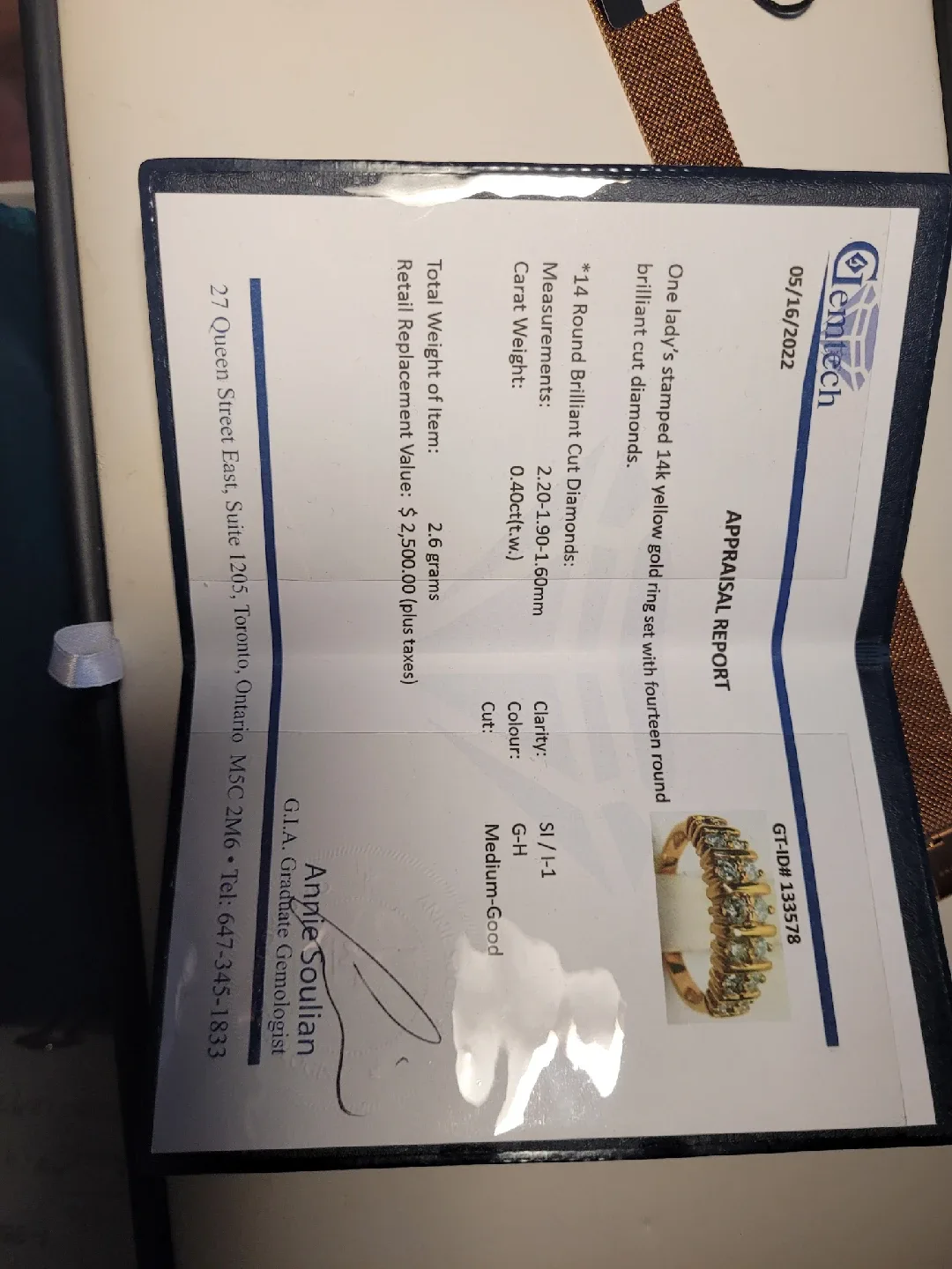 Gold Diamond Ring image indicator(6)