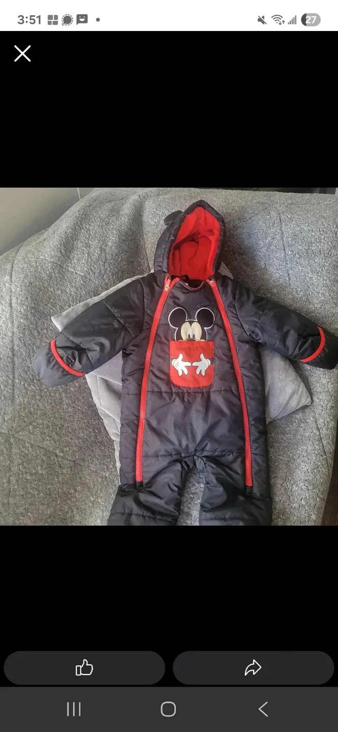 Mickey Mouse  Snowsuit