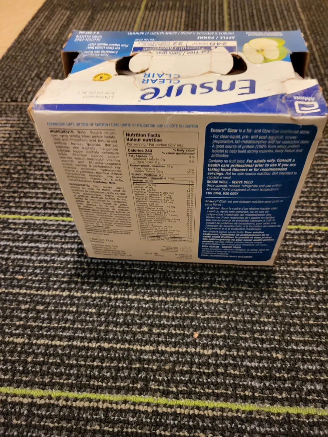 Ensure Clear Nutritional Supplement.Apple Flavor. 6x237 ml image indicator(3)