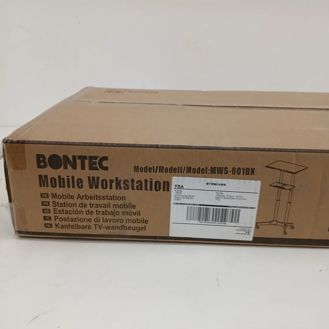 Mobile Standing Laptop Desk with Storage Tray, Height Adjustable image indicator(3)