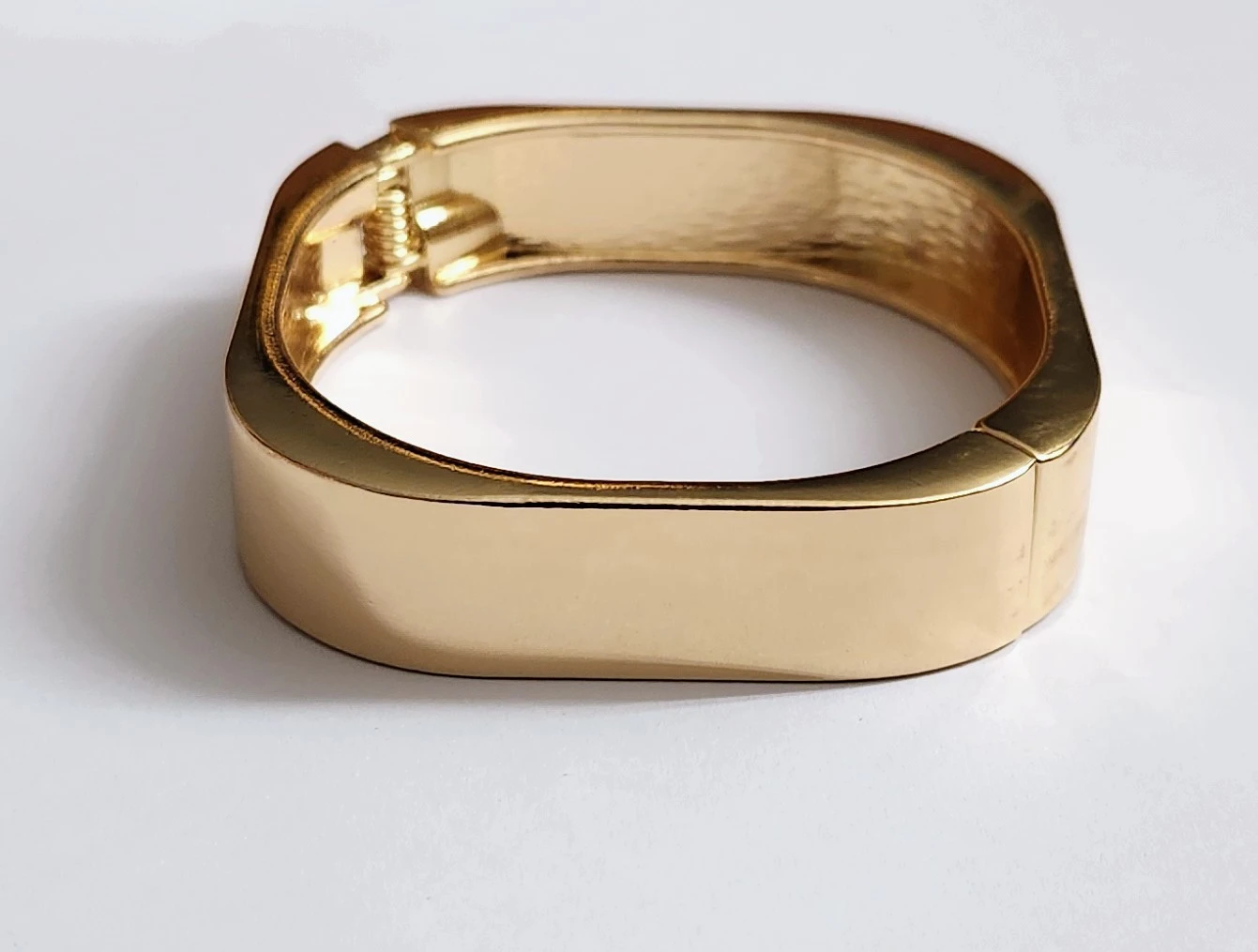 Gold Tone Square Bangle Bracelet - photo 2