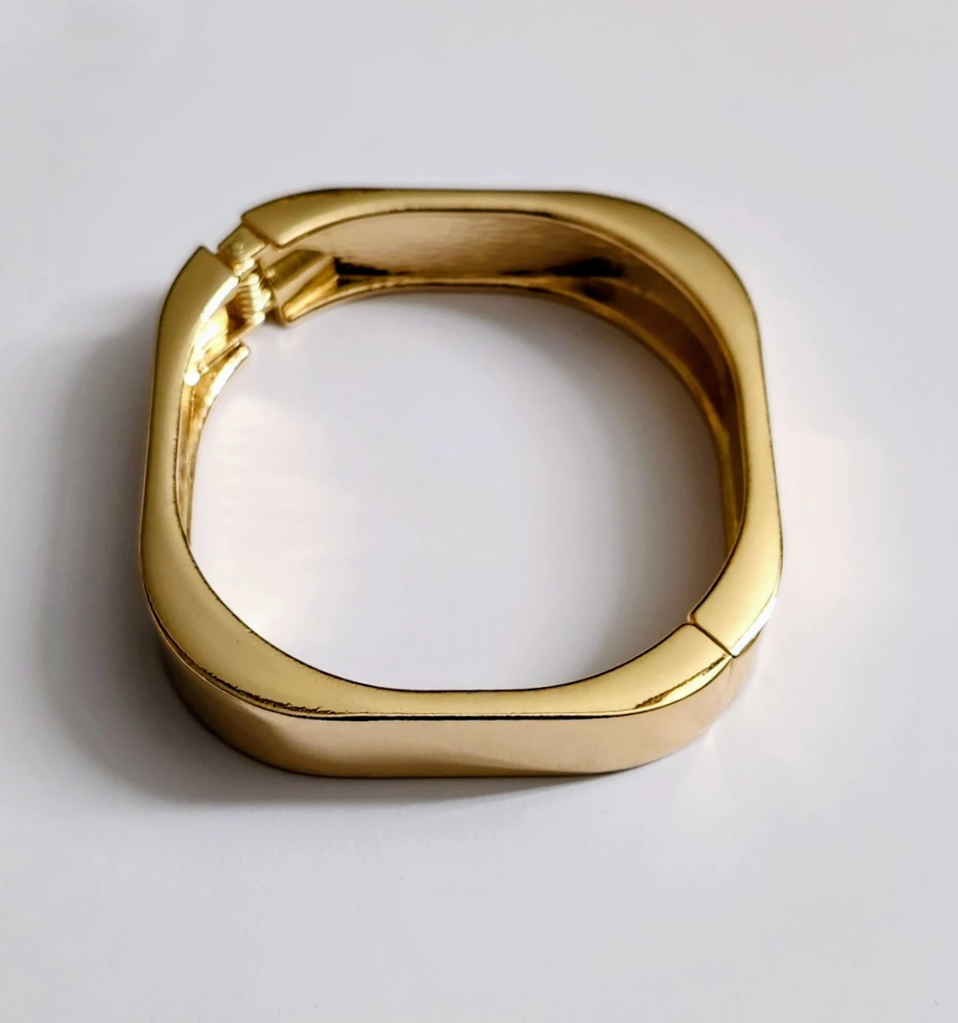 Gold Tone Square Bangle Bracelet - photo 4