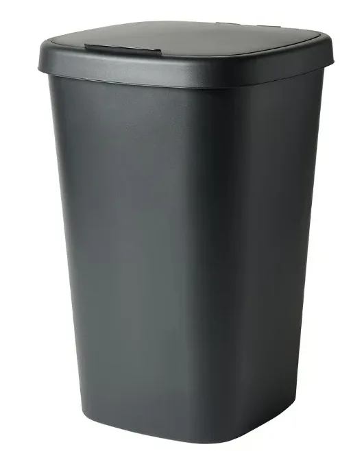 IKEA LÖVKVAST Bin with Lid, Black, 50L