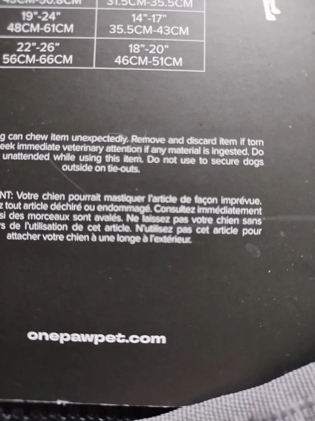 ONEPAW Reflective Dog Harness - XL/TG Size image indicator(5)