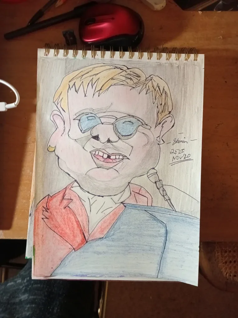 Drawing Illustration by Custom Artist Sherwin Elton John image indicator(5)