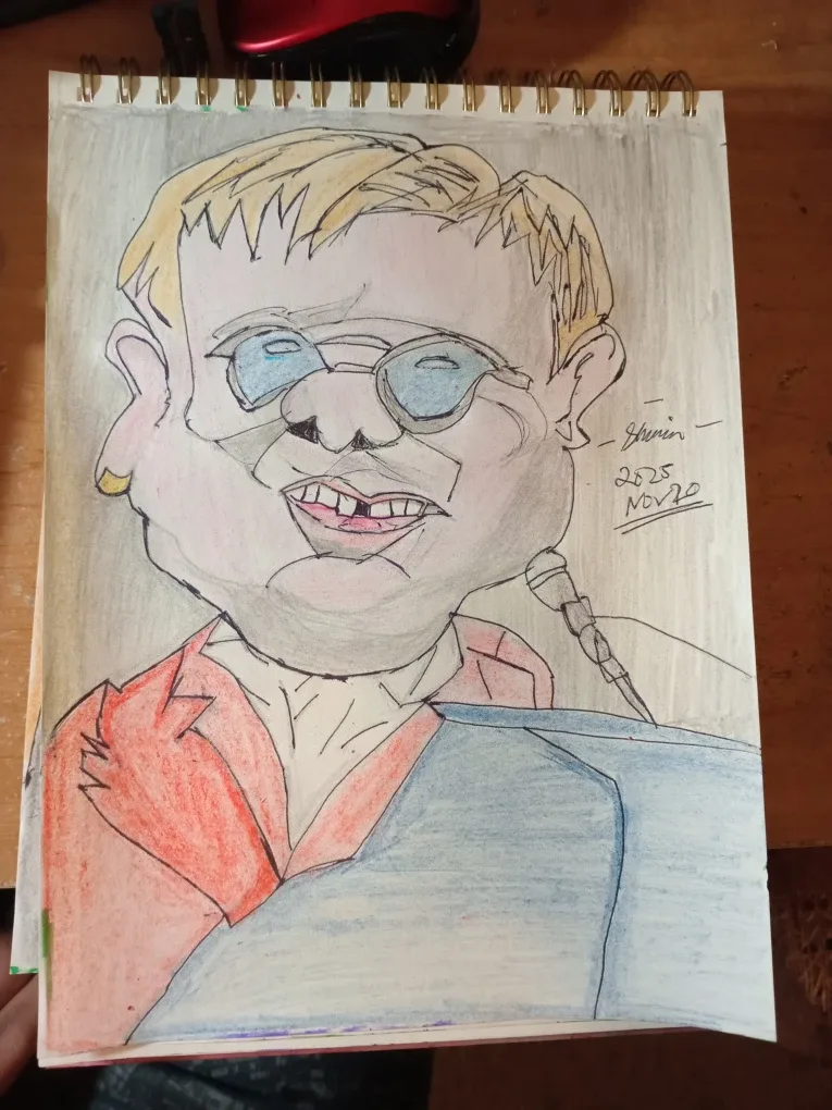 Drawing Illustration by Custom Artist Sherwin Elton John image indicator(6)