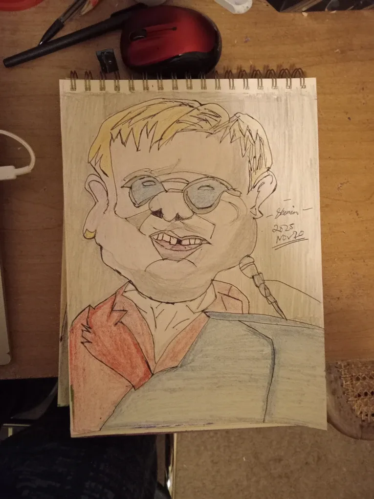 Drawing Illustration by Custom Artist Sherwin Elton John image indicator(7)