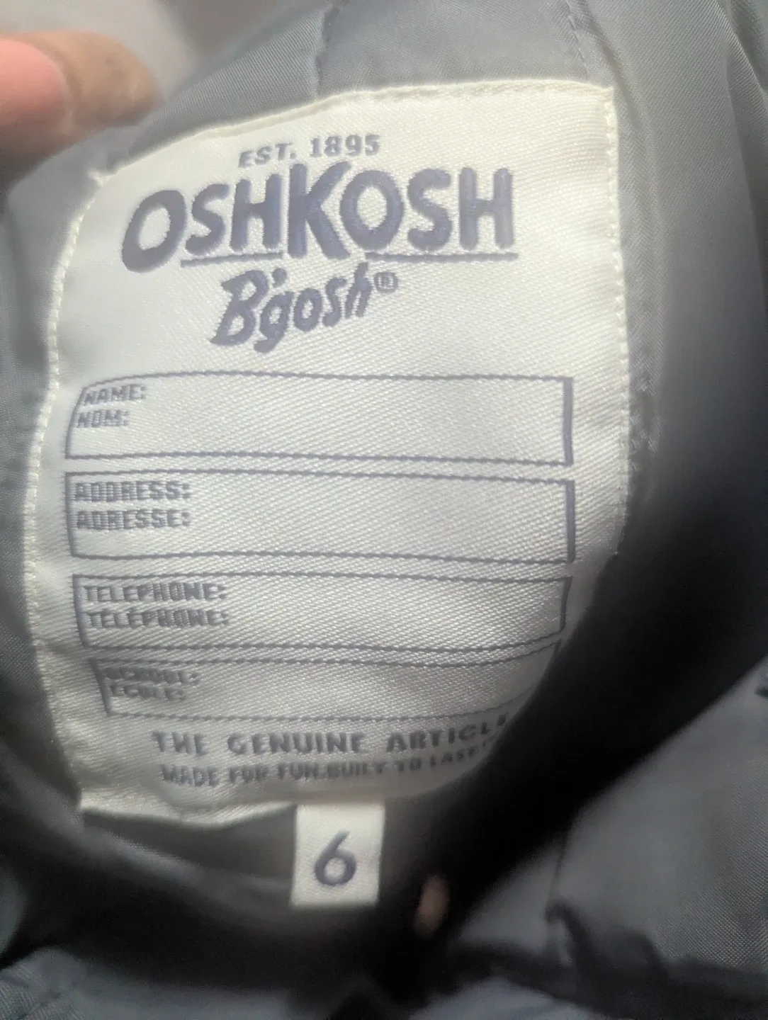 OshKosh B'gosh Grey Snow Pants image indicator(3)