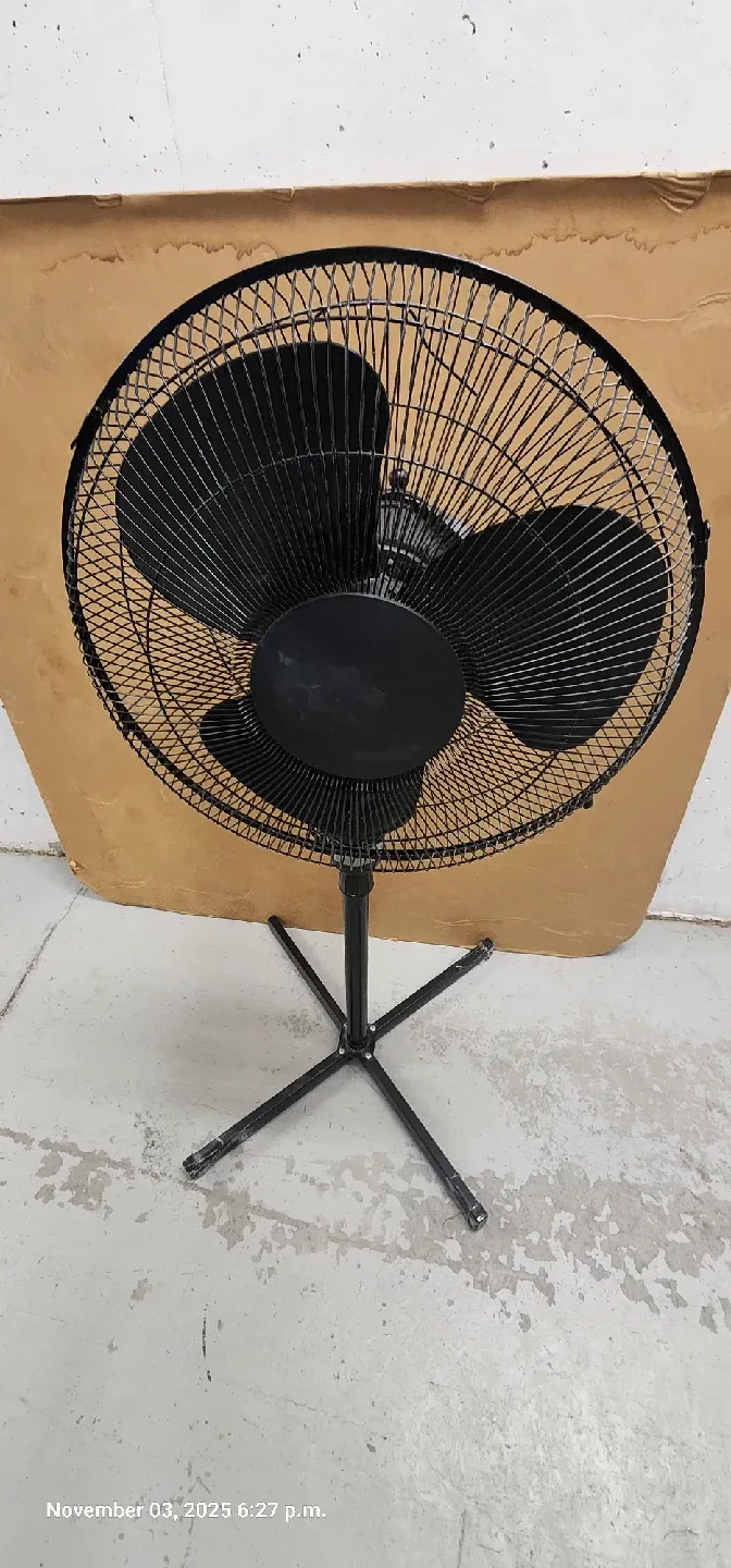 Black Stand Fan
