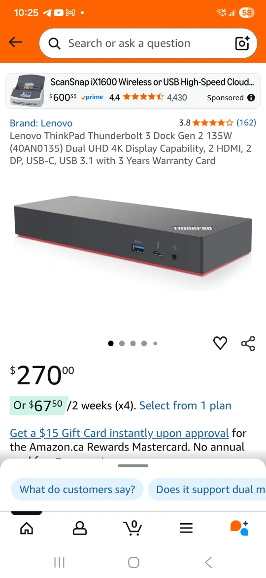 New Lenovo ThinkPad Thunderbolt 3 Dock Gen 2 - photo 3