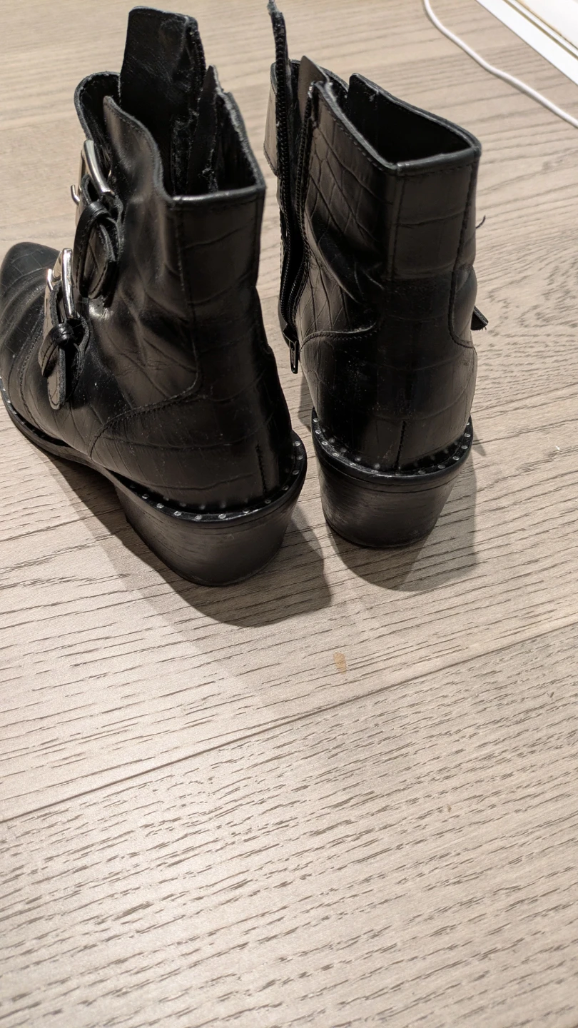Kurt Geiger Black Leather Ankle Boots size UK 5 - photo 4