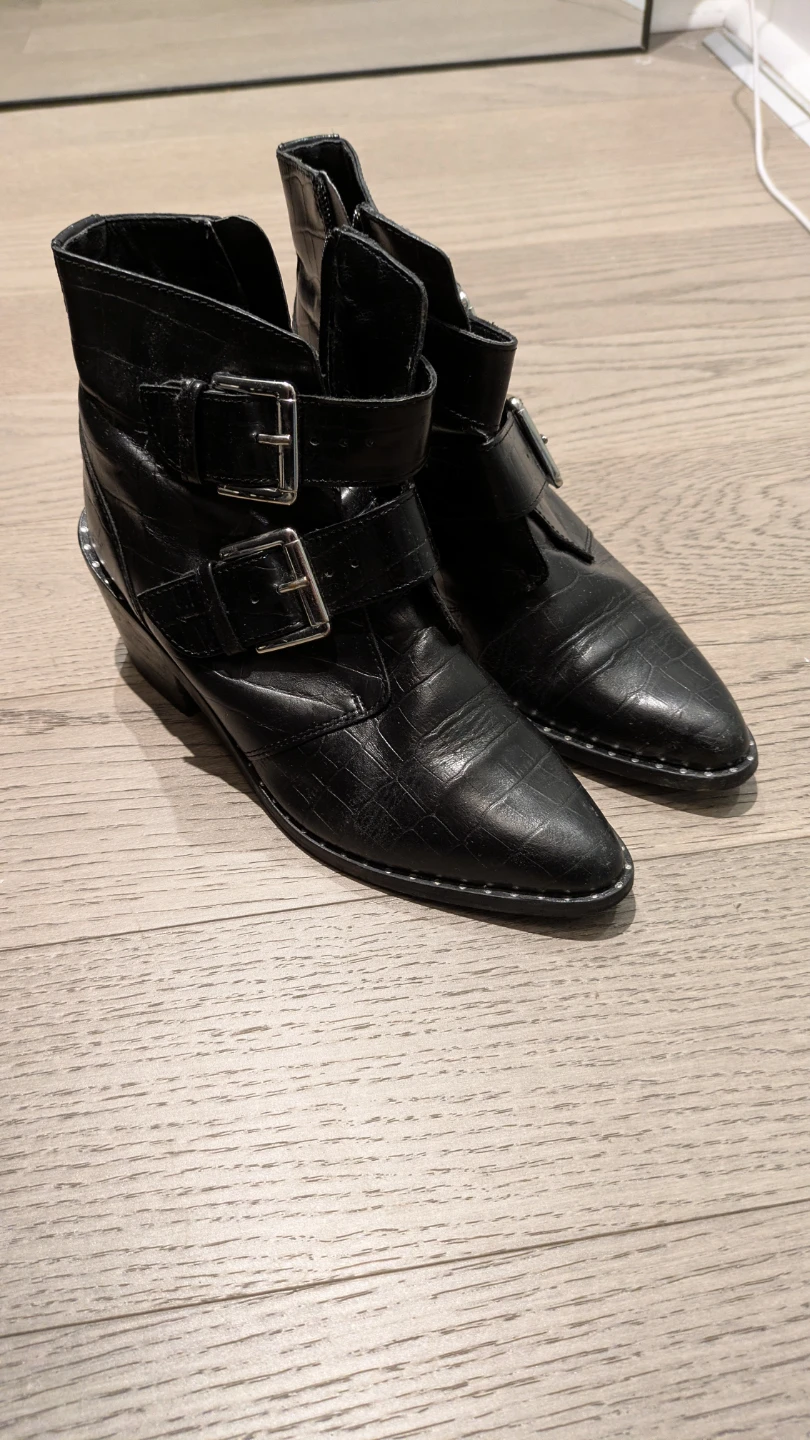 Kurt Geiger Black Leather Ankle Boots size UK 5 - photo 5