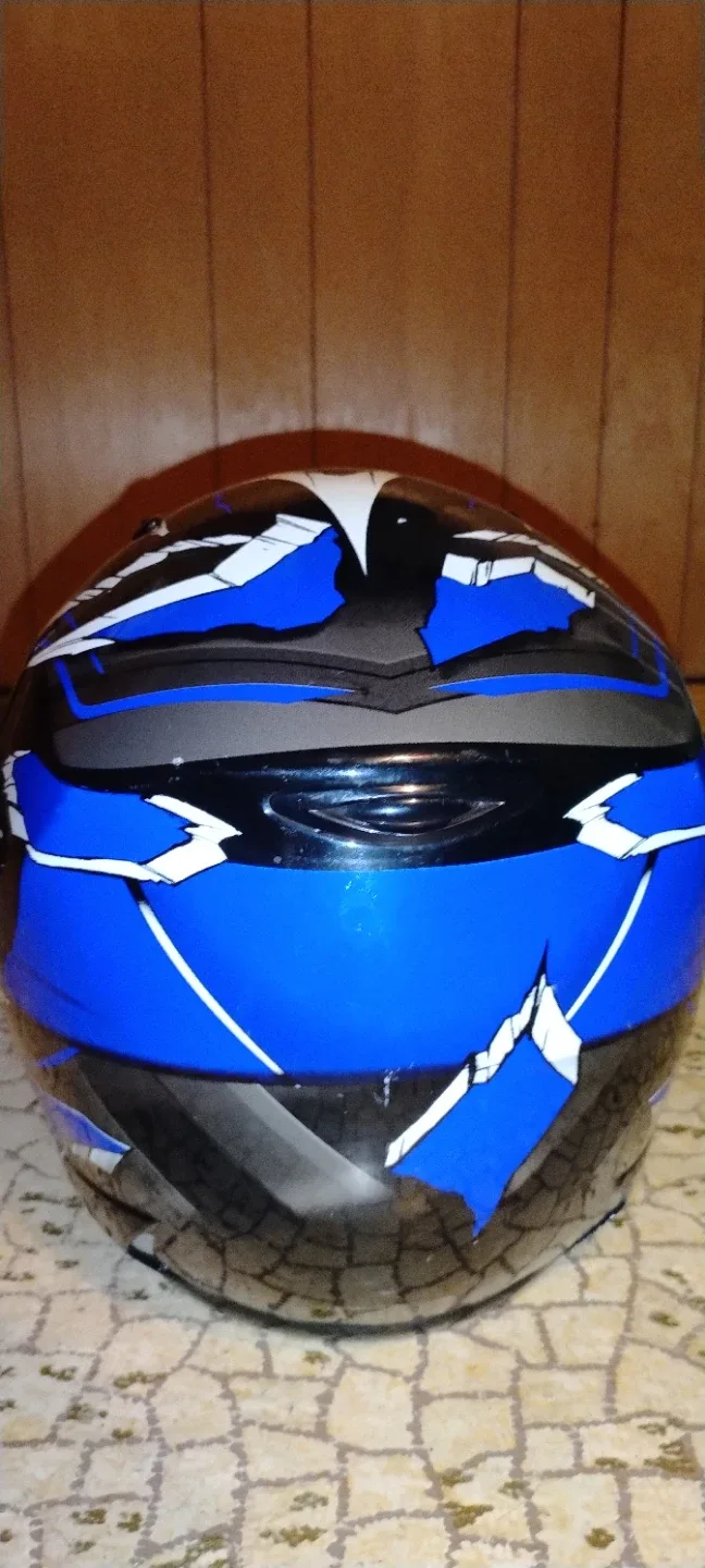 Blue & Black Motorcycle Helmet image indicator(3)