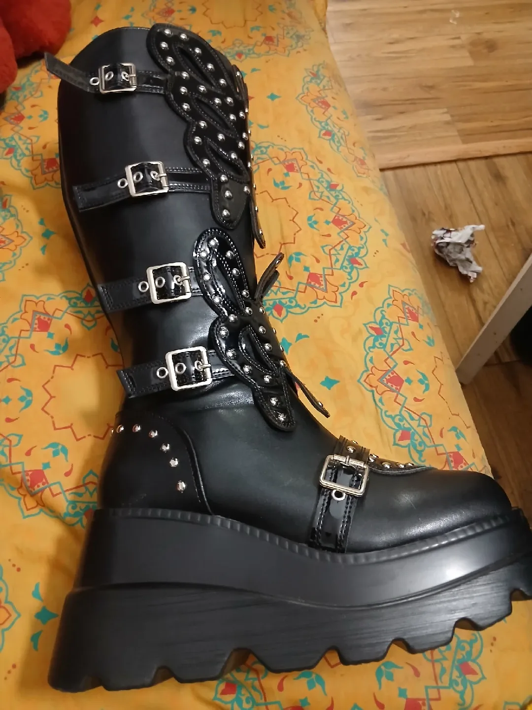 Demonia Black Platform Boots image indicator(3)