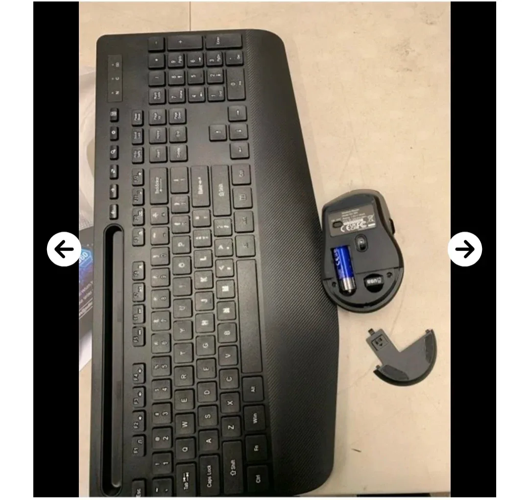 New SABLUTE Wireless Keyboard and Mouse Combo - Black image indicator(2)